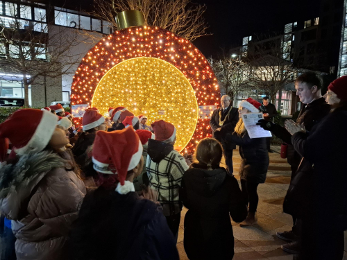 Christmas has officially begun in Sandyford Business District! 