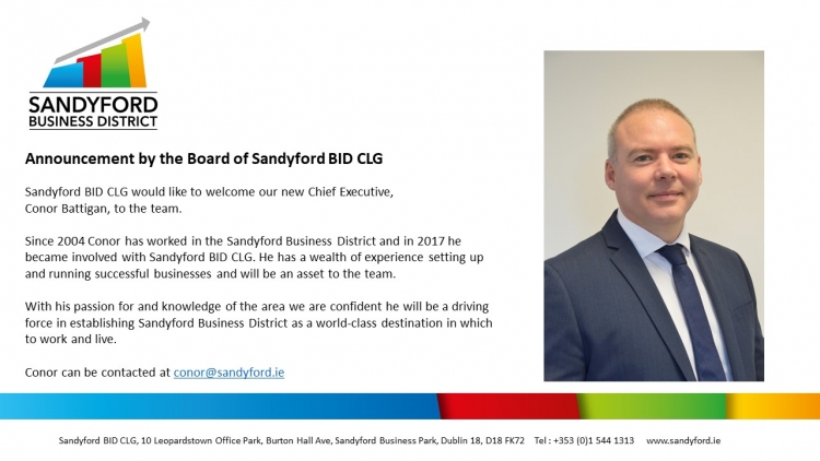 Announcement by the Board of Sandyford BID CLG