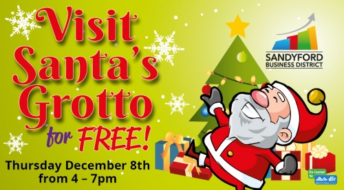 Visit Santa’s Grotto in Sandyford Business District
