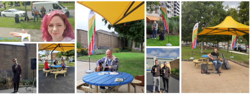 Live Music in Bracken Road Pocket Park every day during Wellness Week