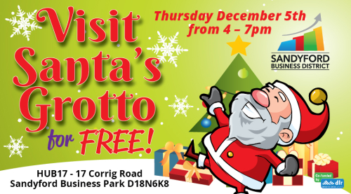 Visit Santa's Grotto on Thursday December 5th 
