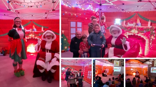 Santa and his elves visit Sandyford Business District 