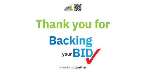 Thank You For Backing Your BID for a 3rd Term