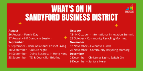 What's on in Sandyford Business District