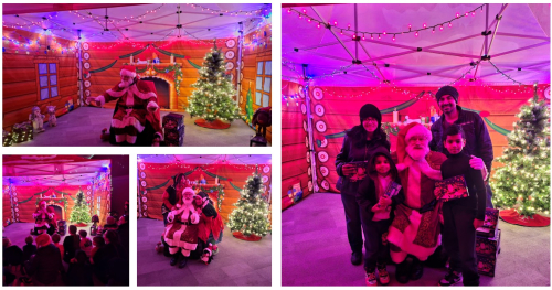 Santa's visit to the District