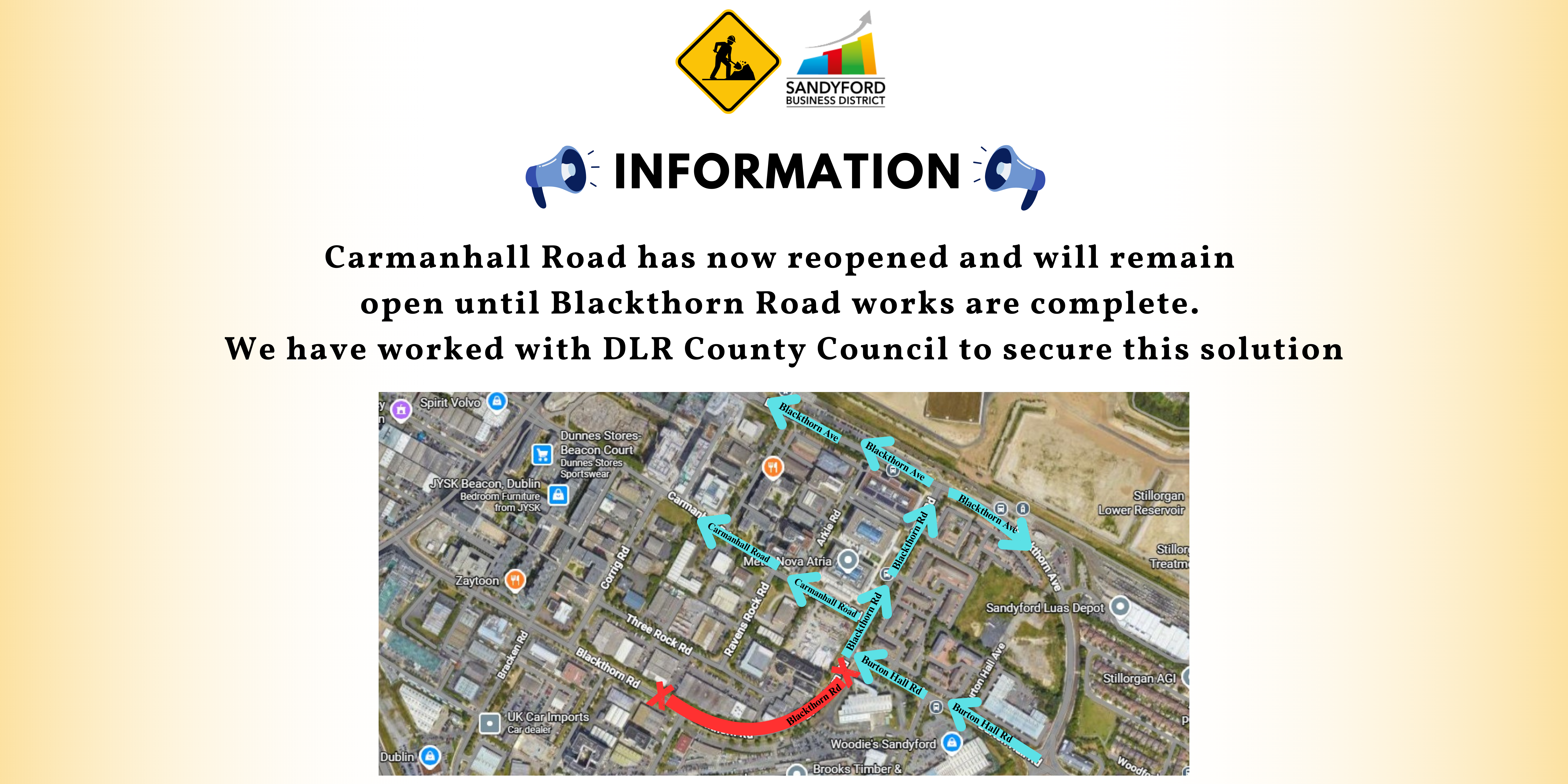 Carmanhall Road Closure Update February 13th 