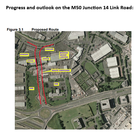 Letter from DLRCC re key infrastructure projects in Sandyford Business District gallery image