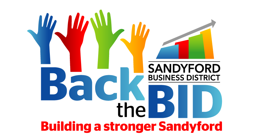 Sandyford Back the BID Logo